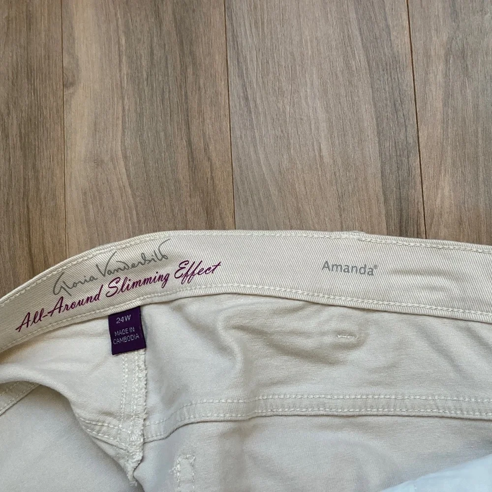 Gloria Vanderbilt stonewood jean Bermuda short flawless stretch classic rise 24W - Picture 7 of 15